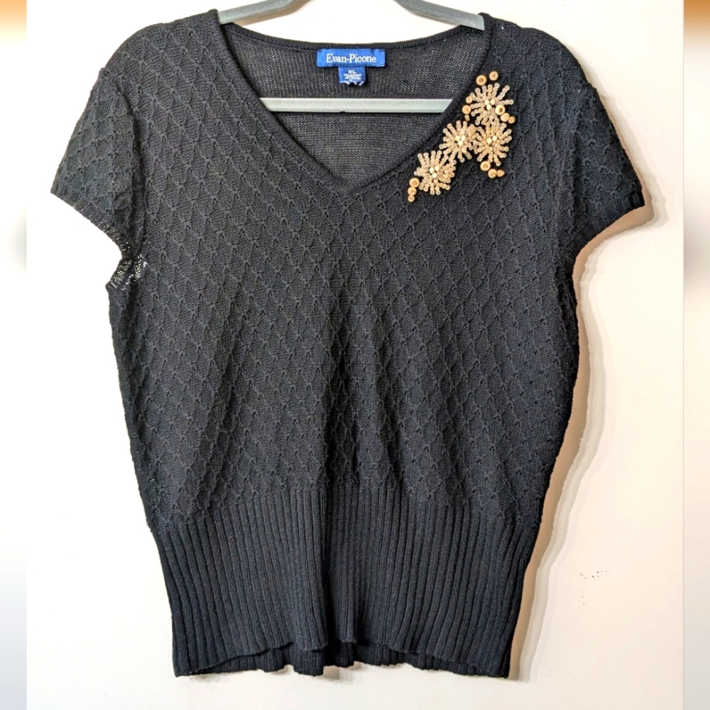 Evan-Picone short sleeve sweater Size XL